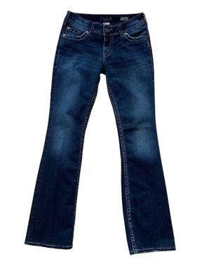 Silver Jeans Suki Surplus Bootcut Low-Mid Rise 27 Dark Wash Jeans Womens Stretch